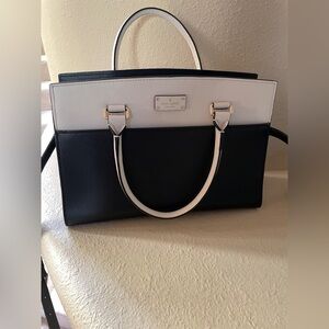 Kate Spade NEW Black and White Grove Street Caley Leather Satchel
Tote